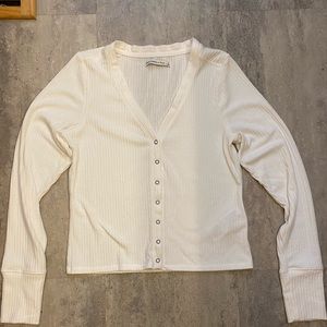 COPY - Abercrombie and Fitch waist length button up worn once